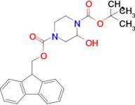 4-((9H-Fluoren-9-yl)methyl) 1-(tert-butyl) 2-hydroxypiperazine-1,4-dicarboxylate