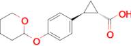 (1S,2S)-2-(4-((Tetrahydro-2H-pyran-2-yl)oxy)phenyl)cyclopropane-1-carboxylic acid