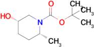 tert-Butyl (2R,5S)-5-hydroxy-2-methylpiperidine-1-carboxylate