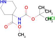 Methyl 4-{[(tert-butoxy)carbonyl]amino}piperidine-4-carboxylate hydrochloride