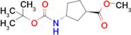 Methyl (1R,3R)-3-{[(tert-butoxy)carbonyl]amino}cyclopentane-1-carboxylate