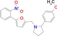 2-(4-Methoxyphenyl)-1-{[5-(2-nitrophenyl)furan-2-yl]methyl}pyrrolidine