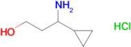 3-Amino-3-cyclopropylpropan-1-ol hydrochloride