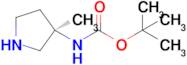 tert-Butyl N-[(3R)-3-methylpyrrolidin-3-yl]carbamate