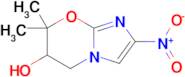 7,7-Dimethyl-2-nitro-6,7-dihydro-5H-imidazo[2,1-b][1,3]oxazin-6-ol