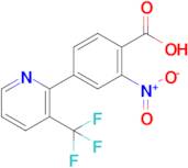 2-Nitro-4-(3-(trifluoromethyl)pyridin-2-yl)benzoic acid