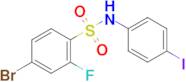 4-Bromo-2-fluoro-N-(4-iodophenyl)-benzenesulfonamide