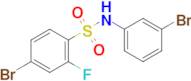 4-Bromo-N-(3-bromophenyl)-2-fluorobenzenesulfonamide