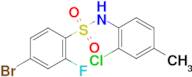 4-Bromo-N-(2-chloro-4-methylphenyl)-2-fluorobenzenesulfonamide