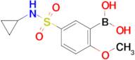 (5-(N-cyclopropylsulfamoyl)-2-methoxyphenyl)boronic acid