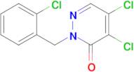 4,5-Dichloro-2-[(2-chlorophenyl)methyl]-2,3-dihydropyridazin-3-one