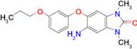 5-Amino-1,3-dimethyl-6-(3-propoxyphenoxy)-1H-benzo[d]imidazol-2(3H)-one
