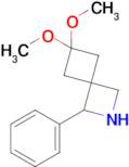 6,6-Dimethoxy-1-phenyl-2-azaspiro[3.3]heptane