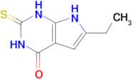 6-Ethyl-2-thioxo-2,3-dihydro-1H-pyrrolo[2,3-d]pyrimidin-4(7H)-one