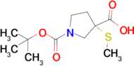 (S)-1-(tert-Butoxycarbonyl)-3-(methylthio)pyrrolidine-3-carboxylic acid