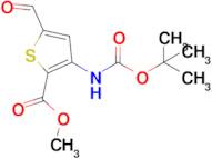 Methyl 3-((tert-butoxycarbonyl)amino)-5-formylthiophene-2-carboxylate