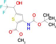 Methyl 3-((tert-butoxycarbonyl)amino)-5-(2,2,2-trifluoro-1-hydroxyethyl)thiophene-2-carboxylate