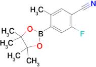 2-Fluoro-5-methyl-4-(4,4,5,5-tetramethyl-1,3,2-dioxaborolan-2-yl)benzonitrile