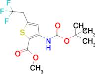 Methyl 3-((tert-butoxycarbonyl)amino)-5-(2,2,2-trifluoroethyl)thiophene-2-carboxylate