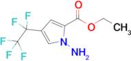 Ethyl 1-amino-4-(perfluoroethyl)-1H-pyrrole-2-carboxylate