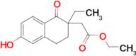 Ethyl 2-(2-ethyl-6-hydroxy-1-oxo-1,2,3,4-tetrahydronaphthalen-2-yl)acetate