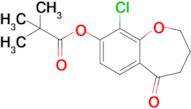 9-Chloro-5-oxo-2,3,4,5-tetrahydrobenzo[b]oxepin-8-yl pivalate