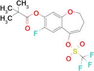 7-Fluoro-5-(((trifluoromethyl)sulfonyl)oxy)-2,3-dihydrobenzo[b]oxepin-8-yl pivalate