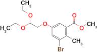 Methyl 3-bromo-5-(2,2-diethoxyethoxy)-2-methylbenzoate