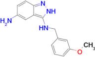 N3-[(3-methoxyphenyl)methyl]-2H-indazole-3,5-diamine