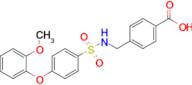 4-(((4-(2-Methoxyphenoxy)phenyl)sulfonamido)methyl)benzoic acid