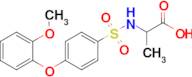 2-[[4-(2-Methoxyphenoxy)phenyl]sulfonylamino]propanoic acid