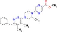 (R)-Methyl 5-(4-(6-benzyl-4,5-dimethylpyridazin-3-yl)-2-methylpiperazin-1-yl)pyrazine-2-carboxylate