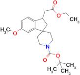 tert-Butyl 3-(2-ethoxy-2-oxoethyl)-6-methoxy-2,3-dihydrospiro[indene-1,4'-piperidine]-1'-carboxyla…