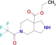 Ethyl 5-(2,2,2-trifluoroacetyl)octahydro-7aH-pyrrolo[3,4-c]pyridine-7a-carboxylate