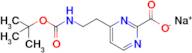 Sodium 4-(2-((tert-butoxycarbonyl)amino)ethyl)pyrimidine-2-carboxylate