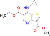 6-Ethyl 3-methyl 7-(cyclopropylamino)thieno[3,2-b]pyridine-3,6-dicarboxylate