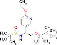 N-((S)-2-((tert-Butyldimethylsilyl)oxy)-1-(6-ethoxypyridin-3-yl)ethyl)-2-methylpropane-2-sulfina...