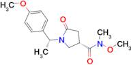 (S)-N-Methoxy-1-((R)-1-(4-methoxyphenyl)ethyl)-N-methyl-5-oxopyrrolidine-3-carboxamide