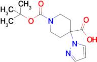 1-(tert-Butoxycarbonyl)-4-(1H-pyrazol-1-yl)piperidine-4-carboxylic acid