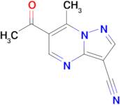 6-Acetyl-7-methylpyrazolo[1,5-a]pyrimidine-3-carbonitrile