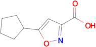 5-Cyclopentylisoxazole-3-carboxylic acid