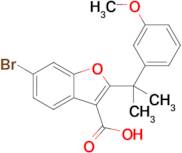 6-Bromo-2-(2-(3-methoxyphenyl)propan-2-yl)benzofuran-3-carboxylic acid