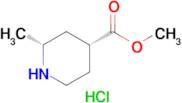 (2R,4R)-Methyl 2-methylpiperidine-4-carboxylate hydrochloride