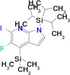 5-Fluoro-6-iodo-1-(triisopropylsilyl)-4-(trimethylsilyl)-1H-pyrrolo[2,3-b]pyridine