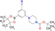 tert-Butyl 4-(3-cyano-5-(4,4,5,5-tetramethyl-1,3,2-dioxaborolan-2-yl)phenyl)piperazine-1-carboxylate