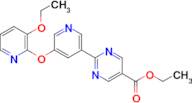 Ethyl 2-(5-((3-ethoxypyridin-2-yl)oxy)pyridin-3-yl)pyrimidine-5-carboxylate