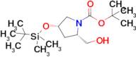 tert-Butyl (2S,4S)-4-((tert-butyldimethylsilyl)oxy)-2-(hydroxymethyl)pyrrolidine-1-carboxylate