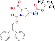 (2S,4R)-1-(((9H-Fluoren-9-yl)methoxy)carbonyl)-4-((tert-butoxycarbonyl)amino)pyrrolidine-2-carbo...