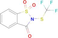 2-((Trifluoromethyl)thio)benzo[d]isothiazol-3(2H)-one 1,1-dioxide