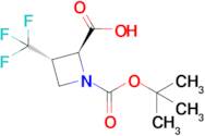 (2S,3S)-1-(tert-Butoxycarbonyl)-3-(trifluoromethyl)azetidine-2-carboxylic acid